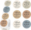 500 Pcs Thank You Stickers for Small Business, 2 Inches Self-Adhesive Elegant Round Seal for Envelopes, Party Favor