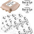 60Pcs 2" x 4" Fresh Egg Labels Chicken Egg Cartons Stickers Rectangle White Paper Self Adhesive Packaging Decals Tags for Box Containers Business Farmhouse Markets Shops Supplies