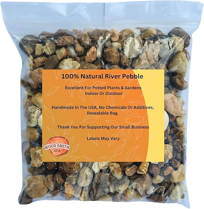 Versatile River Rocks & Garden Stones for Outdoor Landscaping - Ideal Decorative Rocks for Plants Indoor & Outdoor, River Rock Pebbles, Landscaping Stones. 2 Quarts