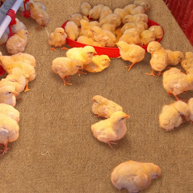 8 Pack Jute Chicken Nesting Pads for Red Barn Brooder, 45 x 22 Inch Large Nest Mats Nesting Brooder Liners for Red Barn, Chicken Coop, Poultry and Small Birds