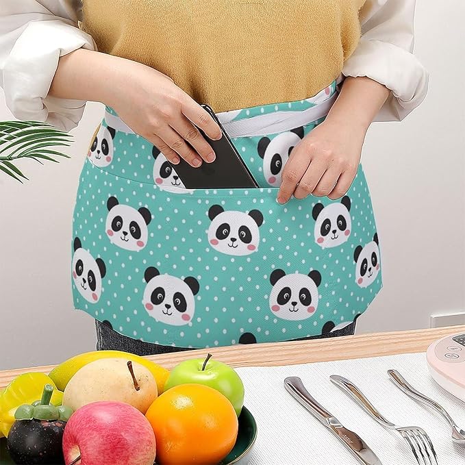 Server Waitress Waist Apron Cooking Kitchen Restaurant Aprons for Women Men