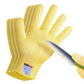 Cutting Gloves, 2 Pairs of Cut Resistant Gloves Food Grade, Cut Resistant Gloves for Kitchen, Oyster Shucking, Fish Fillet Processing, Carving Wood and Gardening(Large-Yellow)