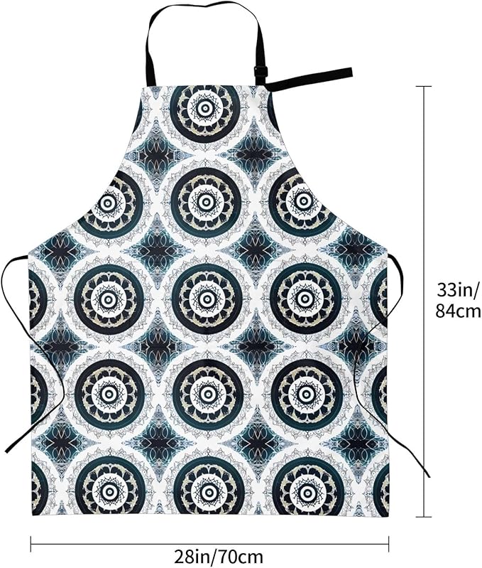 Multidimensional Space Heavy Duty Waterproof Apron with Pockets for AdultsResistant Grilling, Gardening, Painting