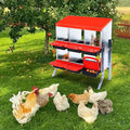 Chicken Nesting Box,Nesting Boxes for Chickens,Roll Away Nesting Boxes,6 Hole 2 Layer Hen Nest Boxes with Legs,Chicken Nesting Boxes,Easy Egg Collection,Cleanable Pull Out Hen Roosting Boxes