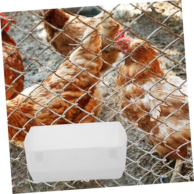 2pcs Hanging Chicken Feeder Basin Lightweight Food Holder for Poultry Easy to Clean Prevents Waste Suitable for Chickens Pigeons More Farm Settings