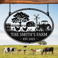 Personalized Metal Farm Signs, Custom Ranch Sign, Customized Farm Metal Signs Outdoor, Custom Large Hanging Family Name Sign for Farms, Ranch, Barn, Farmhouse