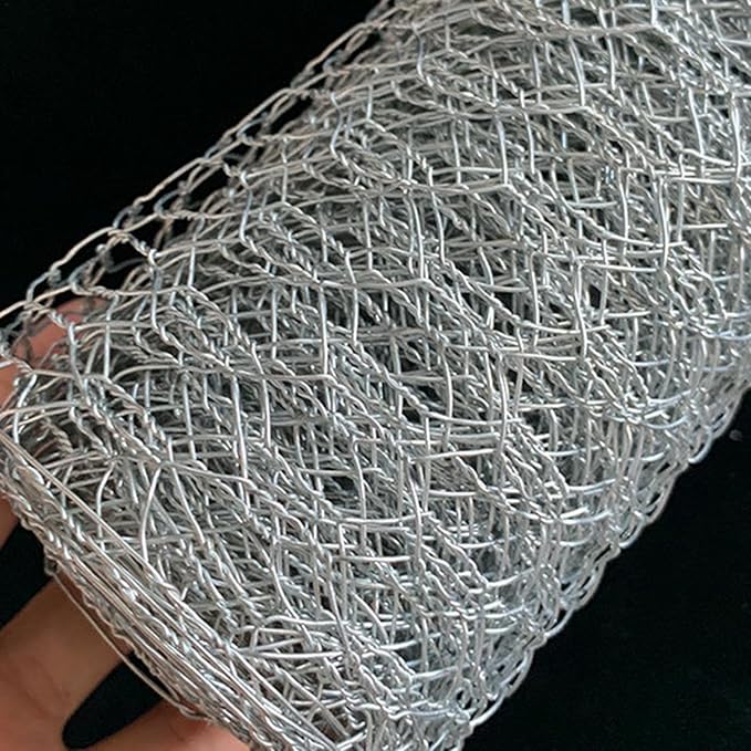 Generic Wire Fencing Roll - Chicken Wire Fence | Mesh Roll Galvanized | Welded Metal Wire Fencing Roll | Galvanized Welded Cage Wire Mesh Roll Supports Poultry Netting Cage Fence, 0.4*15.um
