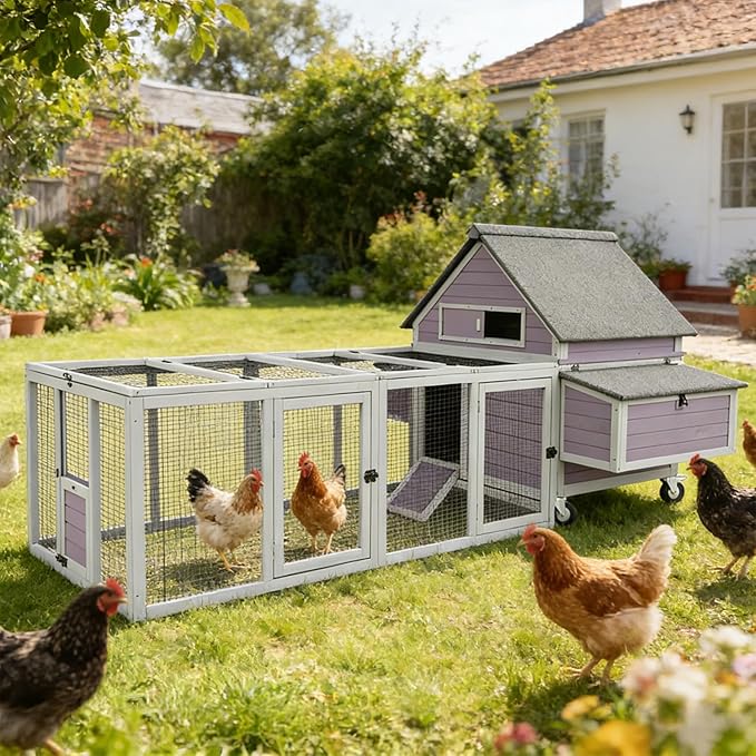 Aivituvin Chicken Coop Run Extension Rabbit Enclosure Outdoor Duck Hen Playpen