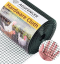 8in x 50ft Green Hardware Cloth 1/2 inch 19Ga PVC Coated Wire Mesh Vinyl Coated Fence, Welded Metal Chicken Wire Fencing Roll, Garden Plant Fencing, for Chicken Coop and Home Improvement