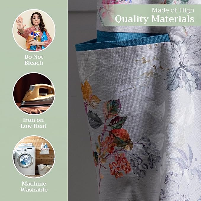 Maison d' Hermine 100% Cotton Apron for women with Pocket Kitchen Chef Apron for Men Cooking Easter Decorations