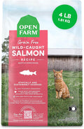 Open Farm, Grain Free Dry Cat Food, High-Protein Kibble for a Complete & Balanced Diet, Non-GMO Fruits & Vegetables, Prebiotic Fibers to Support Digestion, Wild-Caught Salmon Recipe, 4lb Bag