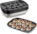 MT Products Clear Deviled Egg Containers Holds 12 Eggs 10.2" x 7.4" x 1" - Durable Egg Platter Tray (Pack of 12) - Made in the USA