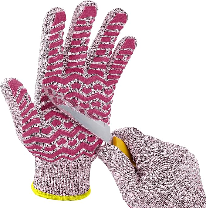 HandLove Cut Resistant Gloves, 100% Food Contact Safe, CE Level 5 Premium Protective Cutting Gloves