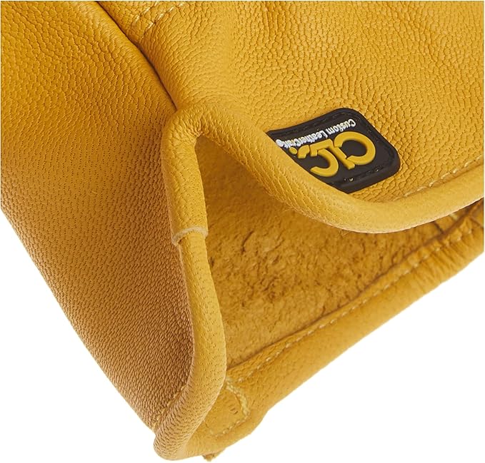 Custom Leathercraft2060L Top Grain Goatskin Work Gloves, Large, Gold