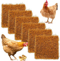 6 Pcs Washable Chicken Nesting Pads,Chickens Nesting Box Pads Chickens Nesting Pads Artificial Grass Rug Reusable Hens Nest Boxes Pad Chicken Coop Bedding for Laying Eggs (12 x 12 x 0.78 Inches)