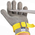 Dowellife Level 9 Cut Resistant Glove Food Grade, Stainless Steel Mesh Metal Glove Knife Cutting Glove for Butcher Meat Cutting Oyster Shucking Kitchen Mandoline Chef Slicing Fish Fillet (2X Large)