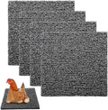 4 Pack Nesting Pads for Chicken Coop, 12"x12" Chicken Nesting Box Pads for Laying Eggs, Washable Nest Box Pads for Chicken Hen Small Pets on Garden Lawn Indoor Outdoor (Grey)