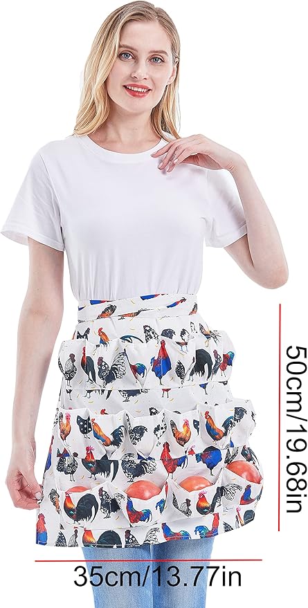 Nanxson Egg Collecting Apron Egg Gathering Apron with 12 Deep Pockets for Hense Duck Goose Eggs CF3136