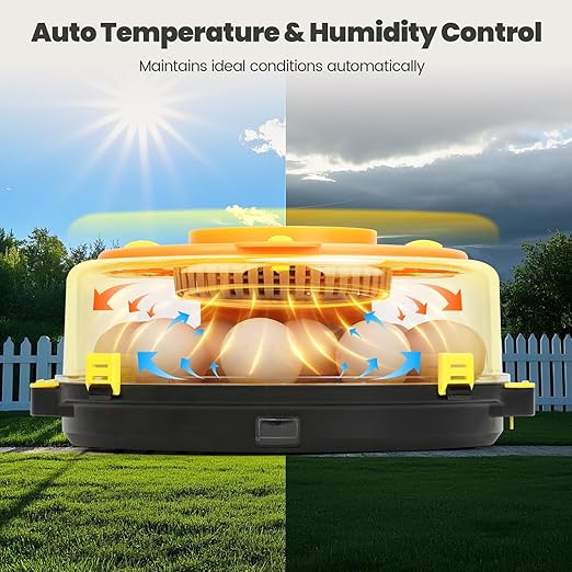 Incubators for Hatching Eggs -15-Egg Automatic Egg Chick Incubator with 5 Smart Preset Modes and Egg Turning, Digital Control Incubator for Chicken Duck Quail