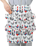 Egg Collecting Apron, Durable Canvas Chicken Egg Apron with 15 Deep Pockets, Elastic Closures and Hook Fresh Eggs Collecting for Chicken Duck Goose Eggs