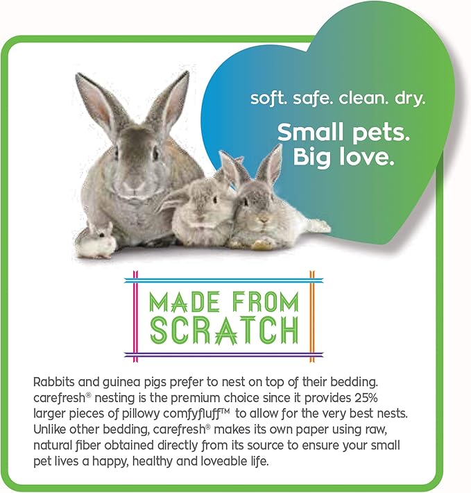 carefresh® Natural Nesting Small pet Bedding, 30L (Pack May Vary), Natural Nesting, 30L
