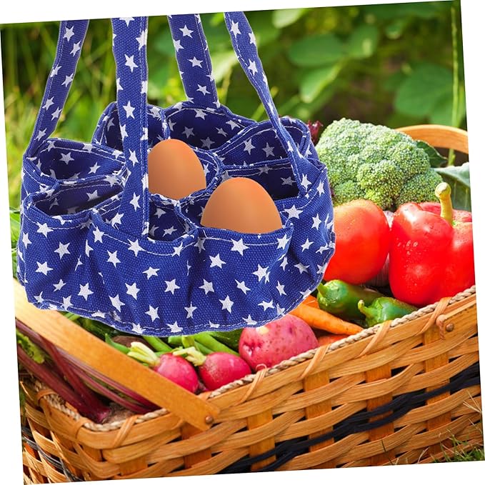 ABOOFAN 9bags Egg Gathering Basket Pockets Chicken Egg Collector for Fresh Quail Collecting Bag Bag for Farmhouse Decor