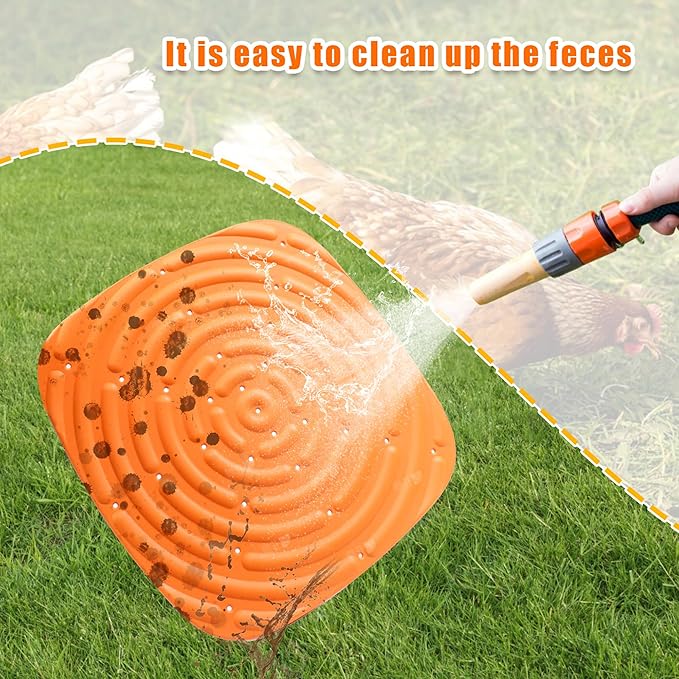 6PCS Washable Nesting Pads Chicken Nesting Boxes Chicken Bedding for Chicken Coop,Reusable & Improves Eggs Production (6 Pack)