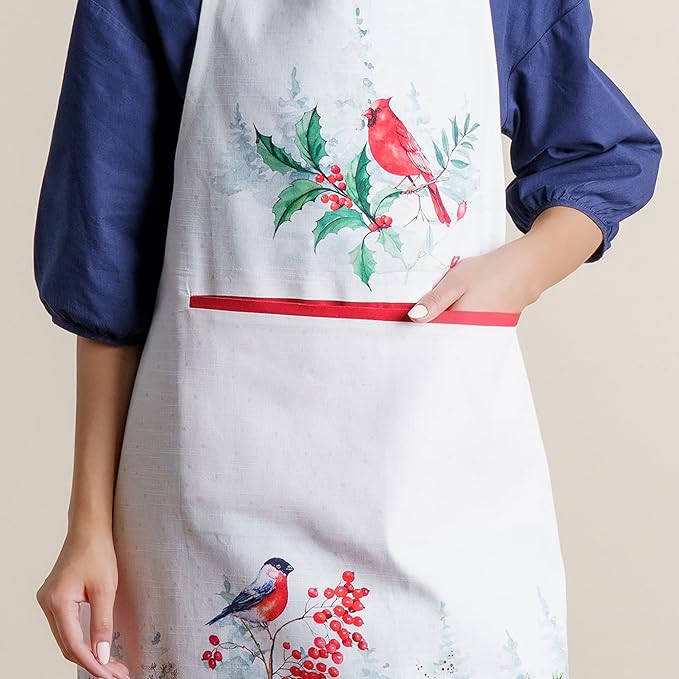 Maison d' Hermine 100% Cotton Apron for women with Pocket Kitchen Chef Apron for Men Cooking Easter Decorations