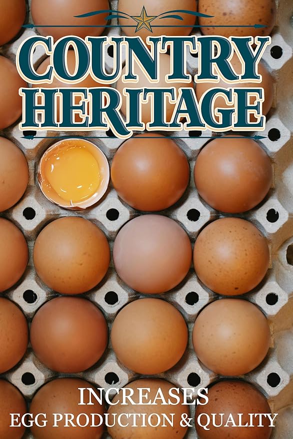 Country Heritage Hen Egg Layer Organic Pellet 10lbs - 16% Protein Non-GMO Chicken Feed for Increased Egg Production & Strong Eggshells, High Protein