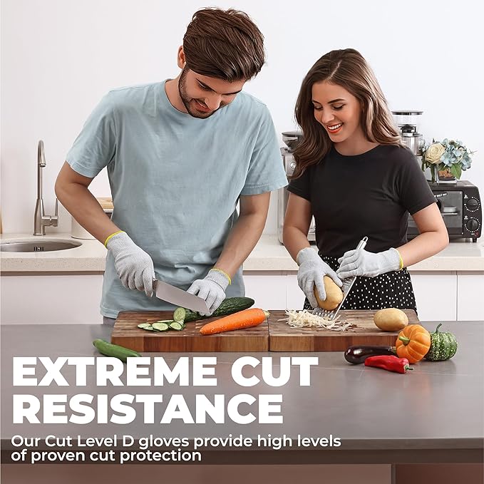Tough Outfitters Cut Resistant Gloves - Chef Food Grade Cutting Kitchen Glove - Blade Proof Work Safety Gloves