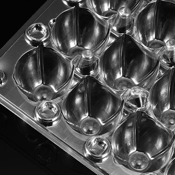 60 Pcs Quail Egg Cartons, Square Dozen Egg Boxes, Classical 3x4 Style Holds Up to Twelve 12 Count Small Quail Eggs Basket, Bulk Carton Quail Egg Tray Container for Refrigerator