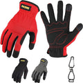 High Performance Work Gloves For Men(3 Pairs Pack), High Dexterity Touch Screen For Multipurpose,Excellent Grip (Extra Large)