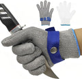 ANSI A9 Cut Resistant Glove,Stainless Steel Mesh Metal Glove,Food Grade for Kitchen Cooking, Butcher Meat Cutting, Oyster Shucking, Mandoline, Fishing,L,1pcs