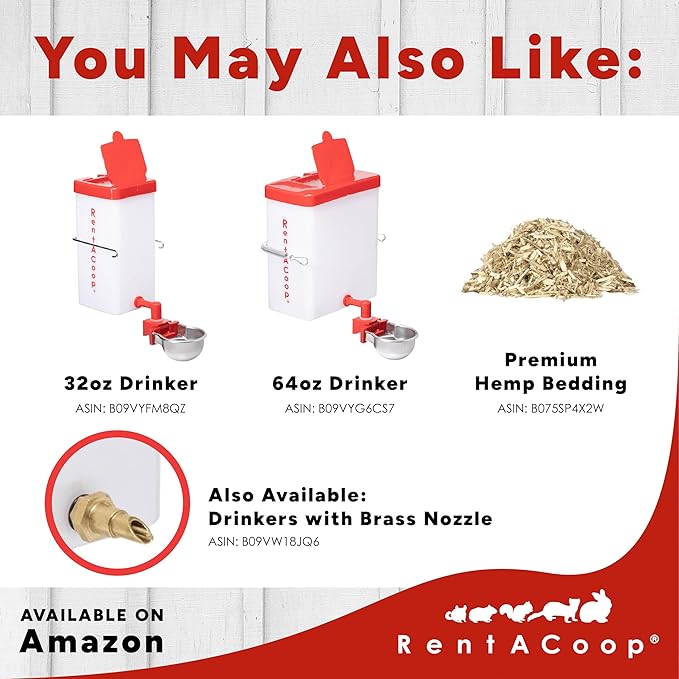 RentACoop 5 Pound Metal Trough Feeder for Rabbits, Guinea Pigs, Ferrets, and Other Small Animals