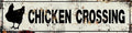 Retro Tin Metal Sign Chicken Statement Farmhouse Bathroom Wall Decor for Home Vintage Bar or Dorm Unique Gift Idea for Friends 4x16 in