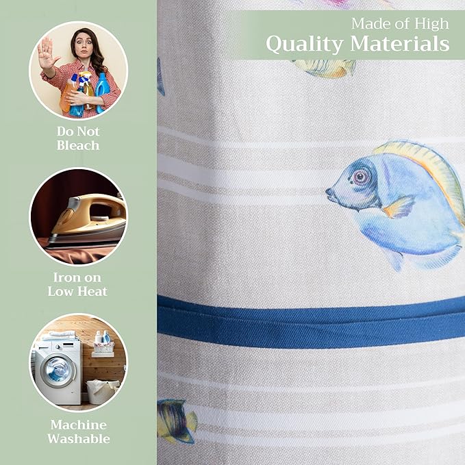 Maison d' Hermine 100% Cotton Apron for women with Pocket Kitchen Chef Apron for Men Cooking Easter Decorations