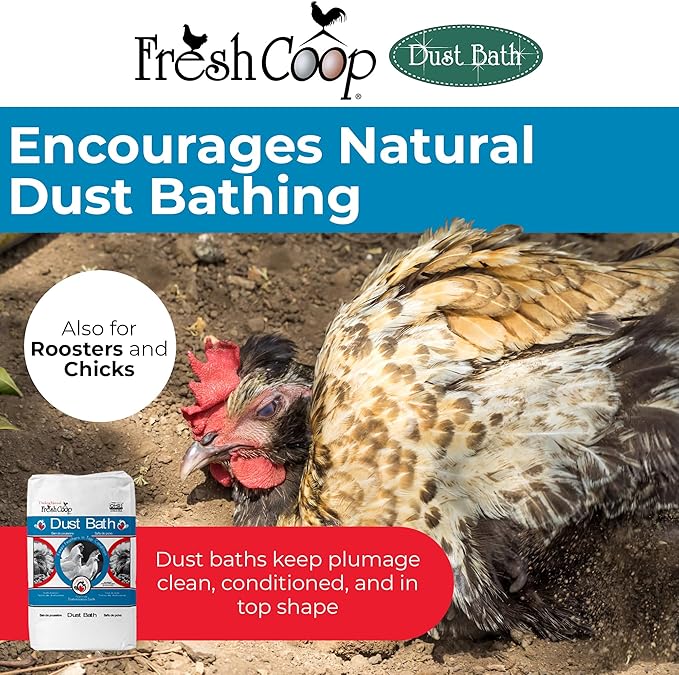 Progressive Planet Fresh Coop 20lb Odor Control + 20lb Dust Bath Bundle - Natural Coop Care for a Fresher Flock - Ammonia Neutralizer & Feather Conditioning Dust Bath - OMRI Listed, Safe for Poultry