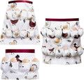 Syhood 3 Pcs Egg Collecting Apron for Chicken Duck Goose with 4/8/12 Pockets Gathering Collecting for Holding Multiple Easter Farmhouse Kitchen Restaurant
