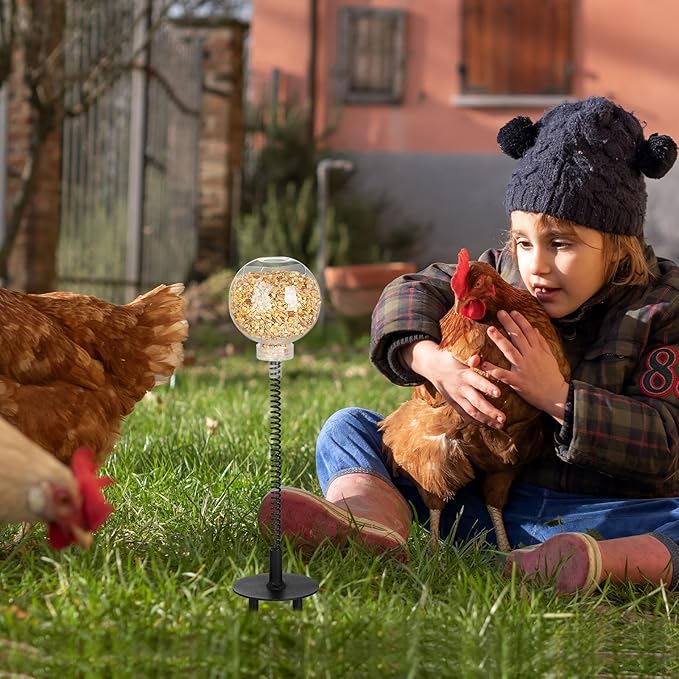 Peck Toy, Interactive Slow Feed Release Toy for Your Flock, Chicken Slow Feeder Boredom Busting Fun Maintain Your Hens Entertained(1 Pack)