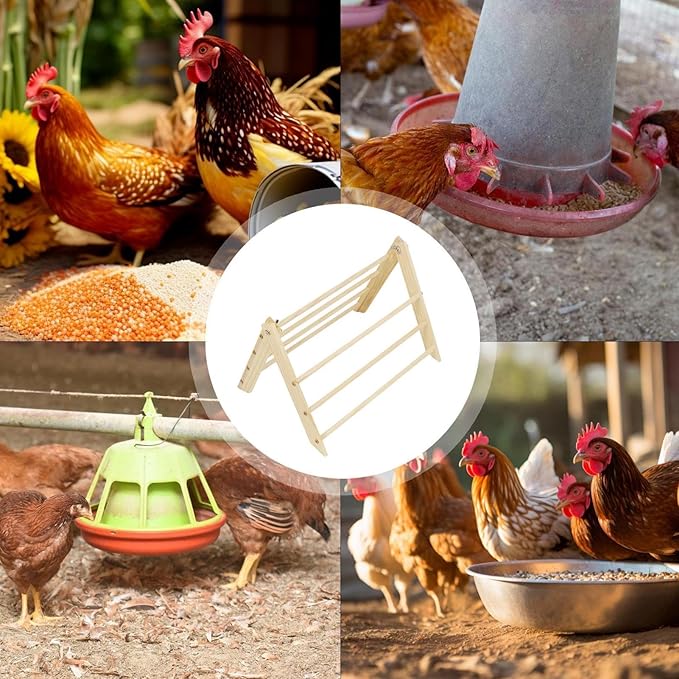 Chicken Perches Roosting Bar – Wooden Coop Perch Stand, Space Saving Portable Structure, Smooth Rounded Edges Design, Stable Support Build, Natural Roosting Comfort | Chicks Hens Outdoor Backyard Poul