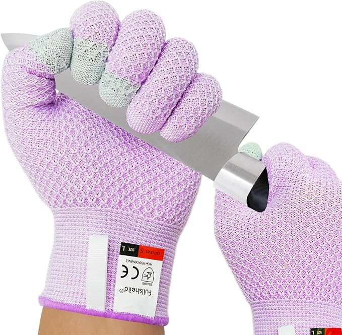 Fullsheild Cut Resistant Gloves Food Grade Level 5 Protection for Kitchen Anti Cut Gloves for Meat Cutting Woodworking