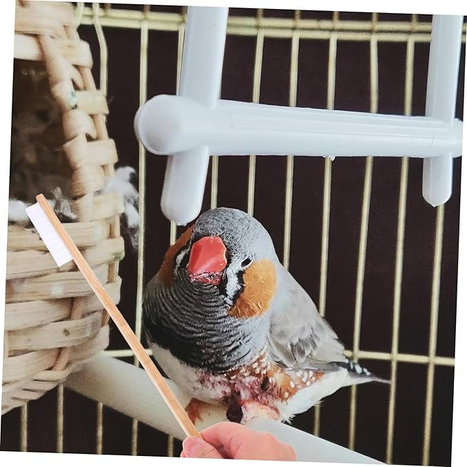 MERRYHAPY 2pcs Bird Cage Cleaning Brush Set Versatile Cage Cleaner with Droppings Scoop and Brush for Efficient Pet Care Accessories