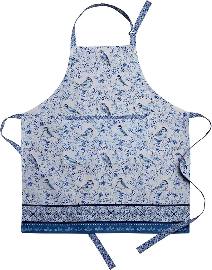 Maison d' Hermine 100% Cotton Apron for women with Pocket Kitchen Chef Apron for Men Cooking Easter Decorations