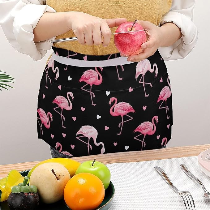 Server Waitress Waist Apron Cooking Kitchen Restaurant Aprons for Women Men