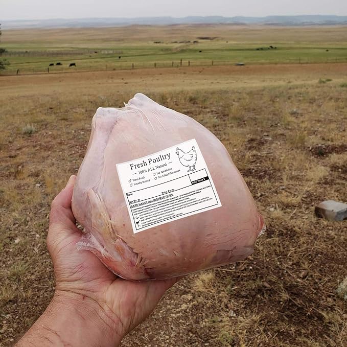 Poultry Freezer Labels,4x3 Inch with Handling Instructions Exemption,50 Pcs