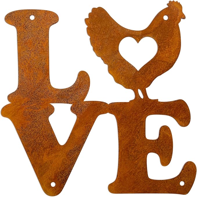 Rustic Chicken Coop Decor - Wall Hanging Art - Chicken Coop Signs - Farmhouse Style - Outdoor Wall Decor - Kitchen Decor
