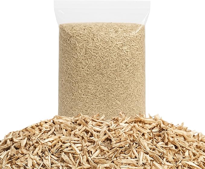 Patio Wise Premium All Natural Hemp Bedding & Garden Mulch – Dust-Free, Odor-Control, Ultra-Absorbent Pet Bedding for Small Animals, Chickens & Livestock – Bagged Biodegradable Ground Cover- 33 lb