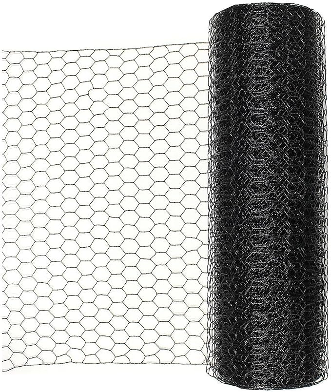 Stromberg’s PVC-Coated Galvanized Wire Fencing, 1-Inch Hex Mesh, Weatherproof, Long-Lasting & Durable for Outdoor Use, Ideal for Poultry Runs and Flight Pens, 4' x 100' Roll