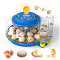 18 Egg Incubator with Auto-Turning & Humidity Control, 2025 Smart Digital Incubators for Hatching Eggs - LED Egg Candler, 360° View, Auto-Stop, Dual Water Tanks, Fits Chicken/Duck/Quail/Goose