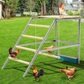 GarveeHome Chicken Perch for Coop with Swing, Wooden Ladder, Chicken Roosting Bars for Backyard Poultry Farm, Easy Assemble & Clean